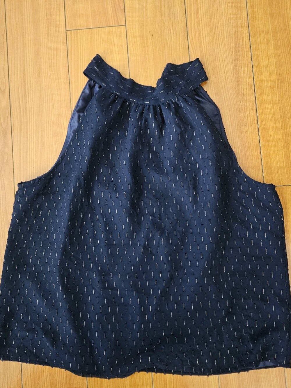 J. Crew Navy Halter Tie-Neck Sleeveless Camisole